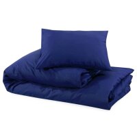 vidaXL Bettw&auml;sche-Set Marineblau 140x200 cm Leichte Mikrofaser