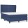 vidaXL Boxspringbett mit Matratze Blau 140x190 cm Stoff