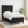 vidaXL Boxspringbett mit Matratze Schwarz 90x200 cm Stoff