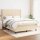 vidaXL Boxspringbett mit Matratze Creme 140x200 cm Stoff