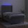 vidaXL Boxspringbett mit Matratze &amp; LED Hellgrau 90x200 cm Samt