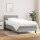 vidaXL Boxspringbett mit Matratze Hellgrau 100x200 cm Stoff