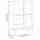 vidaXL Highboard OTTA 85x43x125 cm Massivholz Kiefer