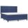 vidaXL Boxspringbett mit Matratze Blau 180x200 cm Stoff