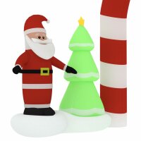 vidaXL Aufblasbare Weihnachtsdekoration Torbogen mit LEDs 260 cm