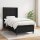 vidaXL Boxspringbett mit Matratze Schwarz 100x200 cm Stoff