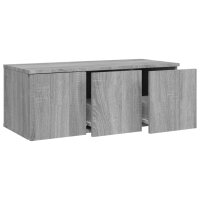 vidaXL TV-Schrank Grau Sonoma 80x34x30 cm Holzwerkstoff