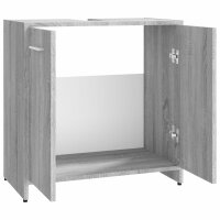 vidaXL Badezimmerschrank Grau Sonoma 60x33x60 cm Holzwerkstoff