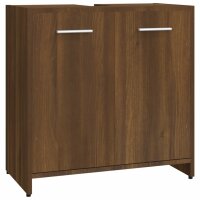 vidaXL Badezimmerschrank Braun Eichen-Optik 60x33x60 cm...