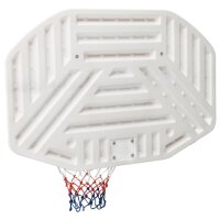 vidaXL Basketballkorb Wei&szlig; 109x71x3 cm Polyethylen