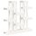 vidaXL Pflanzenständer Weiß 104,5x25x109,5 cm Massivholz Kiefer