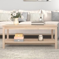 vidaXL Couchtisch 110x55x45 cm Massivholz Kiefer