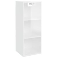 vidaXL Wandschrank Hochglanz-Wei&szlig; 34,5x32,5x90 cm Holzwerkstoff