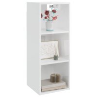 vidaXL Wandschrank Hochglanz-Wei&szlig; 34,5x32,5x90 cm Holzwerkstoff