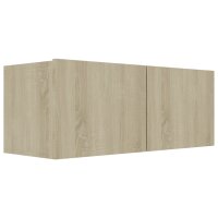 vidaXL 3-tlg. TV-Schrank-Set Sonoma-Eiche Holzwerkstoff