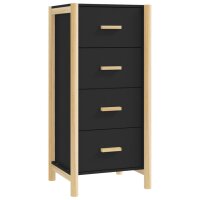 vidaXL Highboard Schwarz 42x38x90 cm Holzwerkstoff