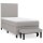 vidaXL Boxspringbett mit Matratze Hellgrau 90x190 cm Stoff