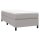 vidaXL Boxspringbett mit Matratze Hellgrau 90x190 cm Stoff