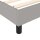 vidaXL Boxspringbett mit Matratze Hellgrau 90x190 cm Stoff