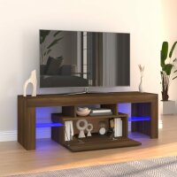 vidaXL TV-Schrank mit LED-Leuchten Braun Eichen-Optik 120x35x40 cm