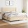 vidaXL Boxspringbett mit Matratze Creme 180x200 cm Stoff