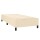 vidaXL Boxspringbett mit Matratze Creme 80x200 cm Stoff