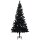 vidaXL Künstlicher Weihnachtsbaum mit LEDs & Kugeln Schwarz 120 cm PVC