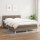 vidaXL Boxspringbett mit Matratze Taupe 140x200 cm Stoff