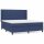 vidaXL Boxspringbett mit Matratze Blau 180x200 cm Stoff