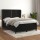 vidaXL Boxspringbett mit Matratze Schwarz 140x190 cm Samt