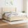 vidaXL Boxspringbett mit Matratze Creme 180x200 cm Stoff