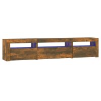 vidaXL TV-Schrank mit LED-Leuchten R&auml;uchereiche 195x35x40 cm