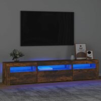 vidaXL TV-Schrank mit LED-Leuchten R&auml;uchereiche 195x35x40 cm