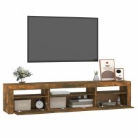 vidaXL TV-Schrank mit LED-Leuchten R&auml;uchereiche 195x35x40 cm