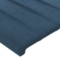 vidaXL Bettgestell mit Kopfteil Dunkelblau 160x200 cm Samt