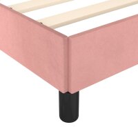 vidaXL Bettgestell mit Kopfteil Rosa 90x190 cm Samt