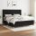 vidaXL Boxspringbett mit Matratze Schwarz 180x200 cm Stoff