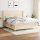 vidaXL Boxspringbett mit Matratze Creme 180x200 cm Stoff