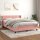 vidaXL Boxspringbett mit Matratze Rosa 140x200 cm Samt