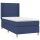 vidaXL Boxspringbett mit Matratze Blau 90x190 cm Stoff