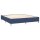 vidaXL Boxspringbett mit Matratze Blau 160x200 cm Stoff