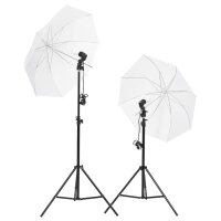 vidaXL Fotostudio-Set mit Leuchten, Hintergrund und Reflektor