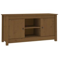 vidaXL TV-Schrank Honigbraun 103x36,5x52 cm Massivholz Kiefer