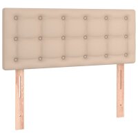 vidaXL Boxspringbett mit Matratze Cappuccino-Braun 80x200cm Kunstleder