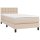 vidaXL Boxspringbett mit Matratze Cappuccino-Braun 80x200cm Kunstleder