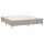 vidaXL Boxspringbett mit Matratze Hellgrau 180x200 cm Stoff