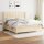 vidaXL Boxspringbett mit Matratze Creme 160x200 cm Stoff