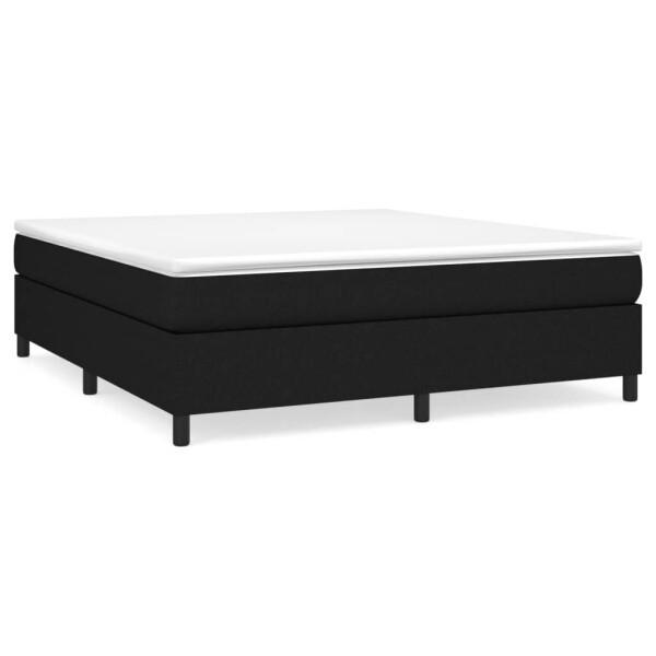 vidaXL Boxspringbett Schwarz 180x200 cm Stoff