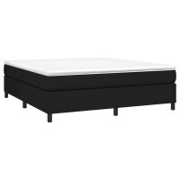 vidaXL Boxspringbett Schwarz 180x200 cm Stoff