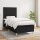 vidaXL Boxspringbett mit Matratze Schwarz 90x190 cm Stoff